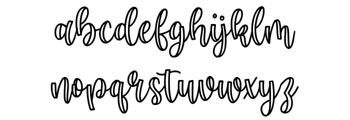 Minoline Font LOWERCASE