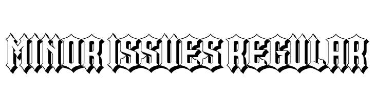 Minor Issues Regular  Frei Schriftart Herunterladen