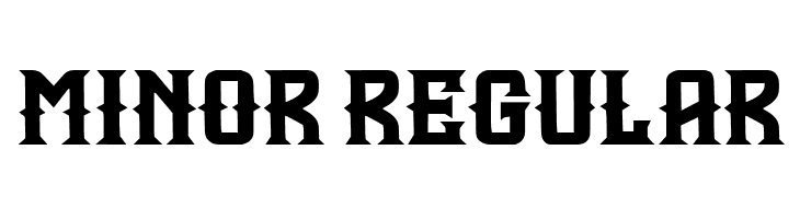 Minor Regular  font caratteri gratis