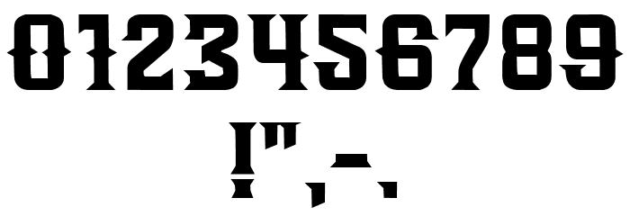 Minor Regular Font OTHER CHARS