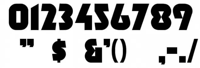 Minotaur Phatte Font OTHER CHARS