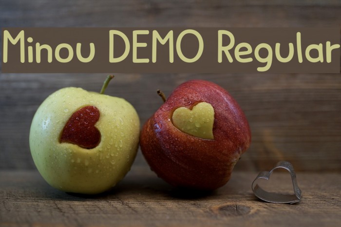 Minou DEMO Regular Font examples