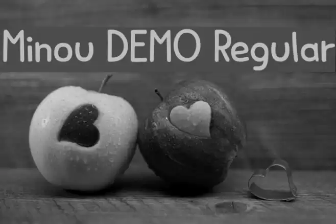 Minou DEMO Regular Font examples