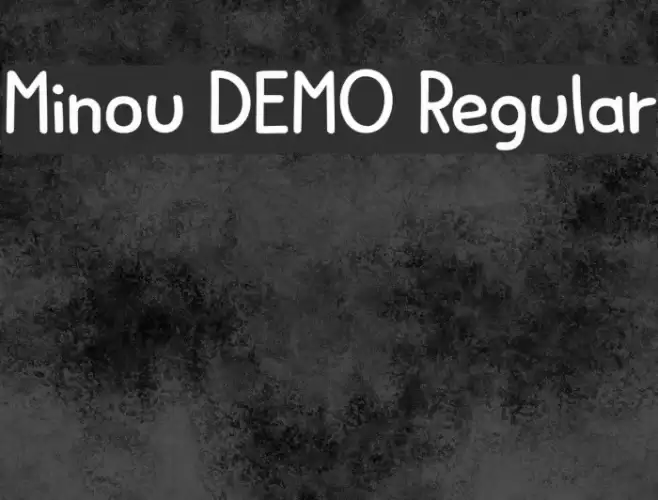 Minou DEMO Regular Font examples