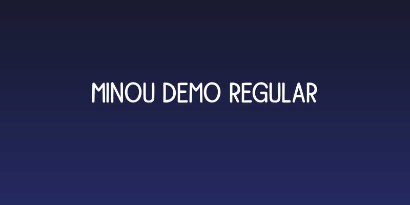 Minou DEMO Regular Social Header