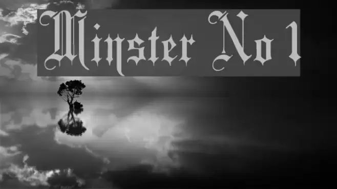 Minster No 1 Font examples