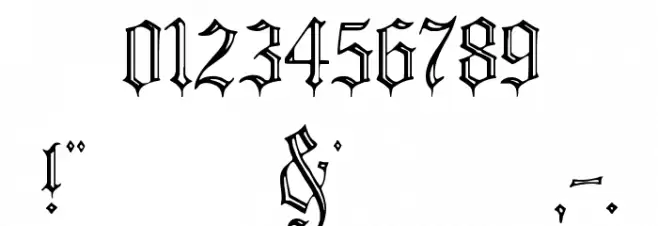 Minster No 2 Font OTHER CHARS