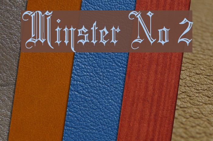 Minster No 2 Font examples