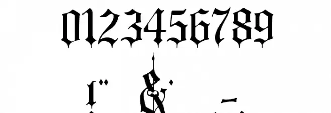 Minster No 4 Caratteri ALTRI CARATTERI