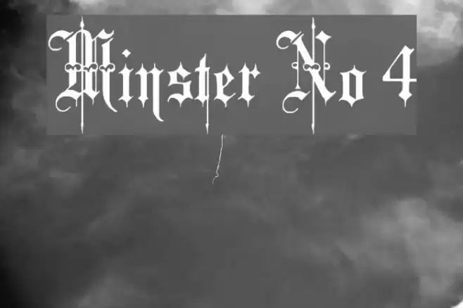 Minster No 4 Caratteri examples