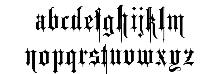 Minster No 4 Font LOWERCASE