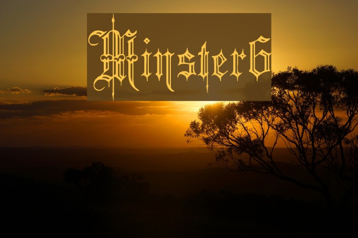 Minster6 Font examples