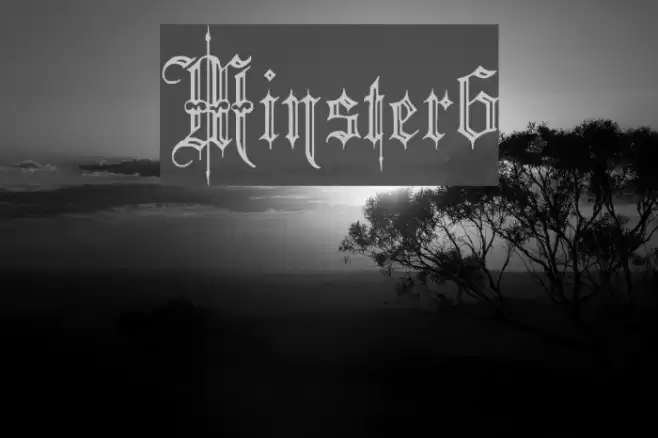 Minster6 Font examples