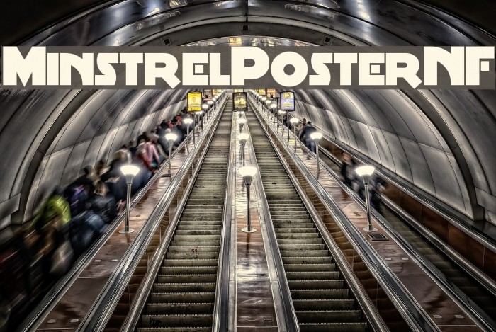 MinstrelPosterNF Font examples