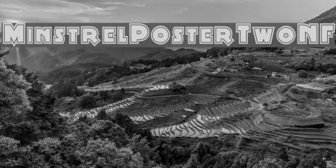 MinstrelPosterTwoNF Font examples