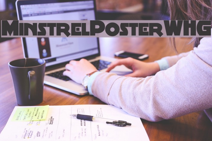 MinstrelPosterWHG Font examples