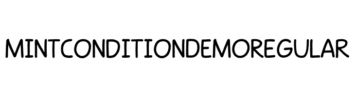Mint Condition DEMO Regular  font caratteri gratis