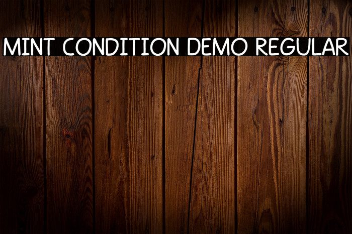 Mint Condition DEMO Regular Example 3