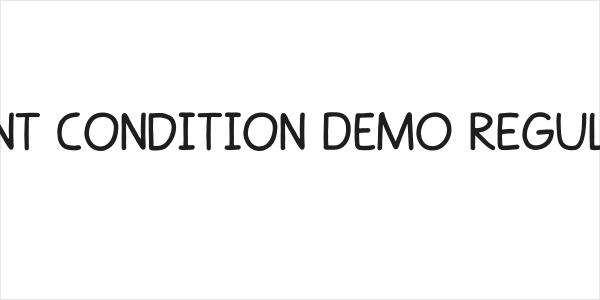 Mint Condition DEMO Regular Logo