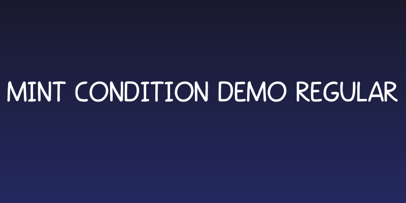 Mint Condition DEMO Regular Social Header