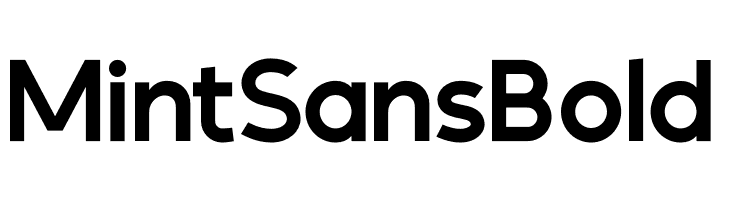 MintSans Bold  Frei Schriftart Herunterladen