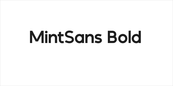 MintSans Bold Logo