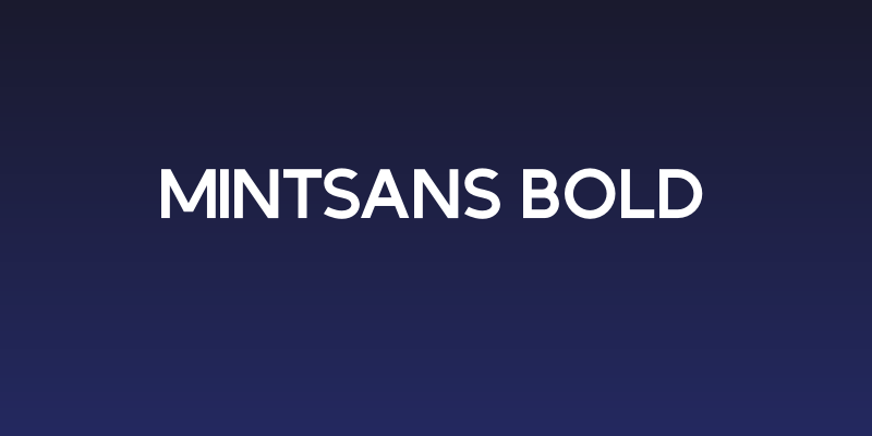 MintSans Bold Social Header