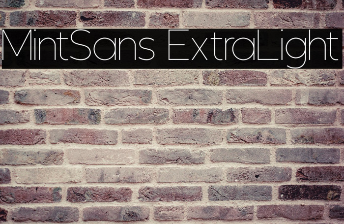 MintSans ExtraLight Example 1
