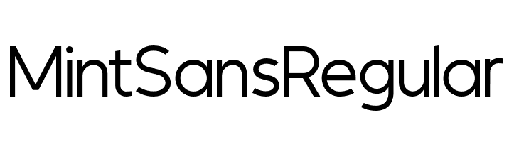 MintSans Regular  Fuentes Gratis Descargar