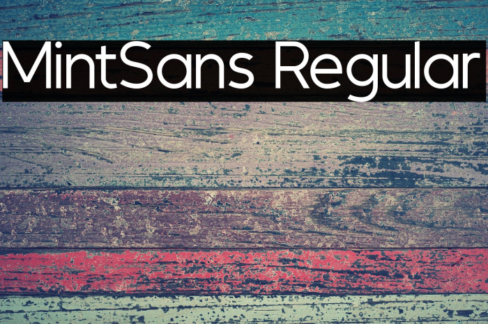 MintSans Regular Example 3