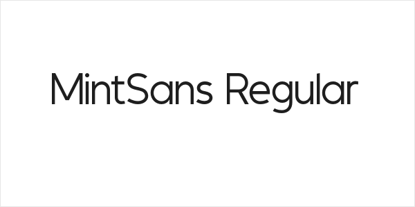 MintSans Regular Logo
