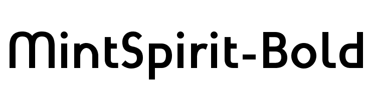 MintSpirit-Bold لخطوط تنزيل