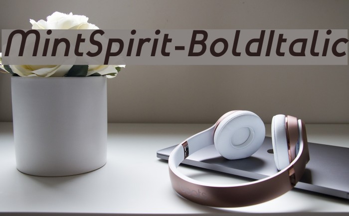 MintSpirit-BoldItalic Font examples