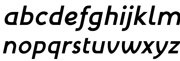MintSpirit-BoldItalic Font LOWERCASE