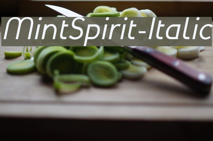 MintSpirit-Italic لخطوط تنزيل examples