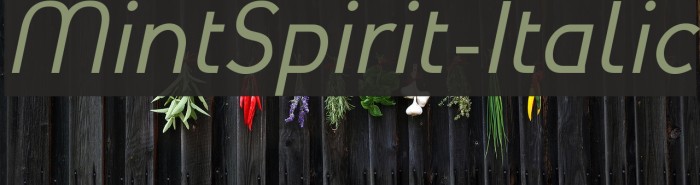 MintSpirit-Italic لخطوط تنزيل examples