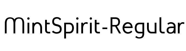MintSpirit-Regular لخطوط تنزيل