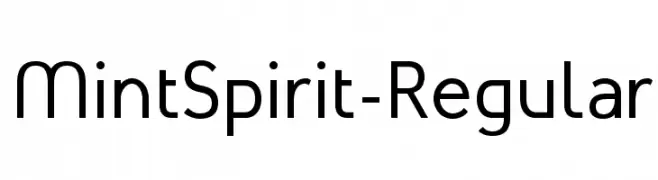 MintSpirit-Regular  नि: शुल्क फ़ॉन्ट्स डाउनलोड