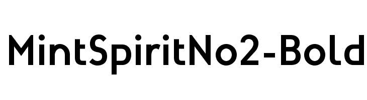 MintSpiritNo2-Bold Font