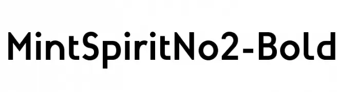 MintSpiritNo2-Bold  font caratteri gratis