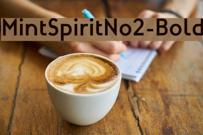 MintSpiritNo2-Bold Font examples