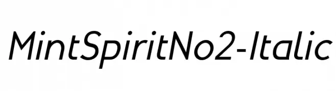 MintSpiritNo2-Italic  नि: शुल्क फ़ॉन्ट्स डाउनलोड