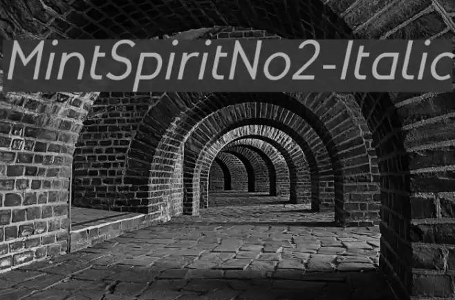 MintSpiritNo2-Italic خط examples