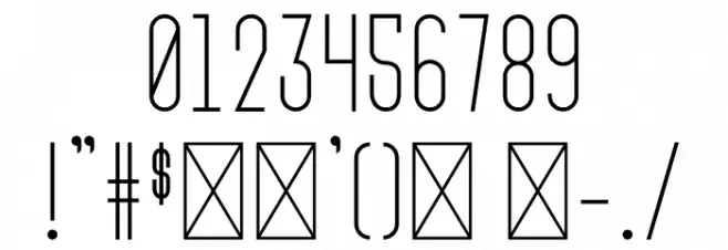 Minta Font OTHER CHARS