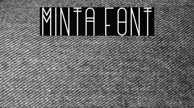 Minta Font examples