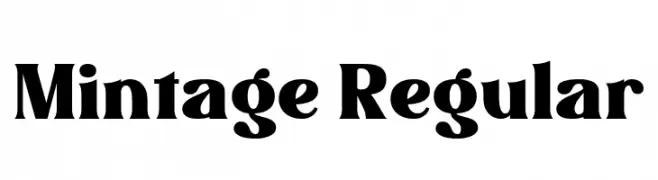 Mintage Regular  免费字体下载