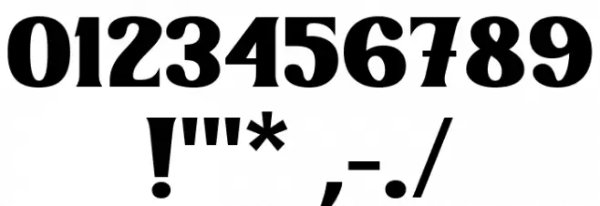 Mintage Regular Font OTHER CHARS