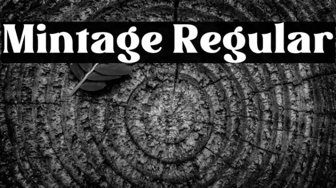 Mintage Regular Font examples