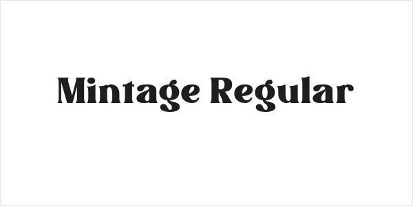 Mintage Regular Logo