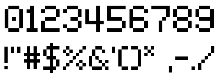 Mintbit Font OTHER CHARS